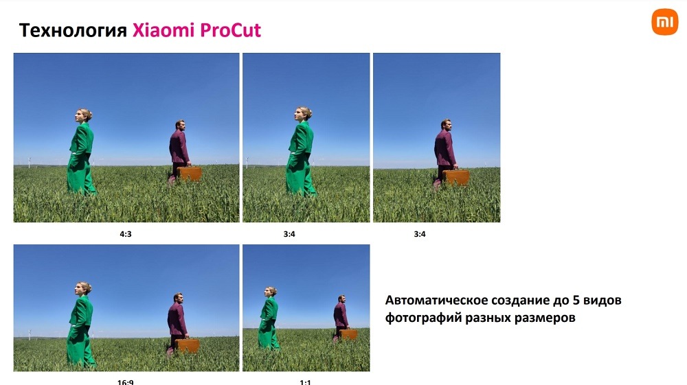 XIAOMI 12T Pro Автоматическое создание до 5 видов фотографий разных размеров