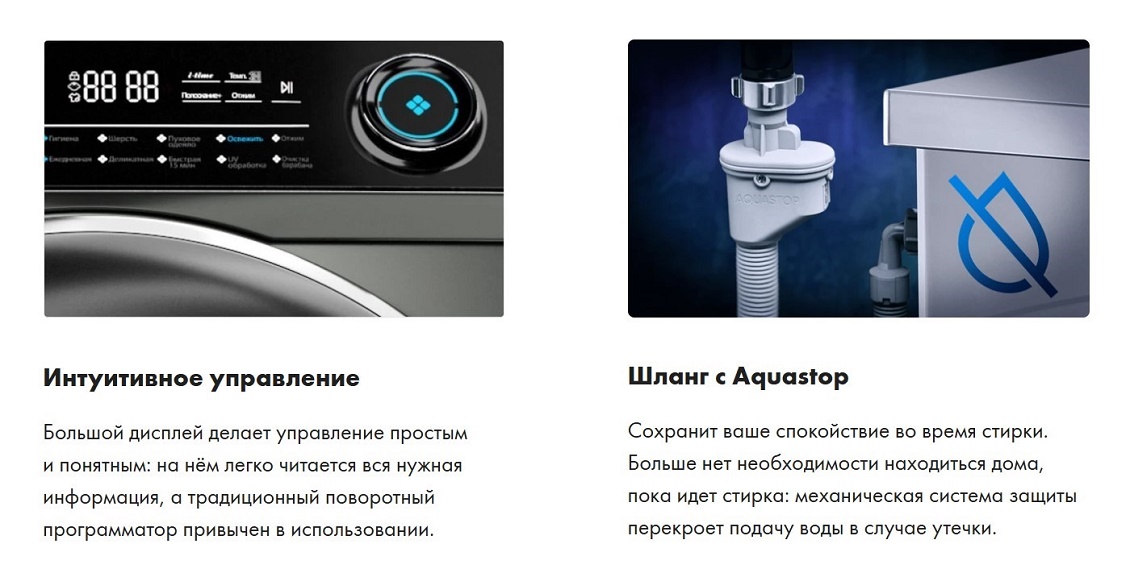 Стиральная машина HW80-BP14979S Интуитивное управление