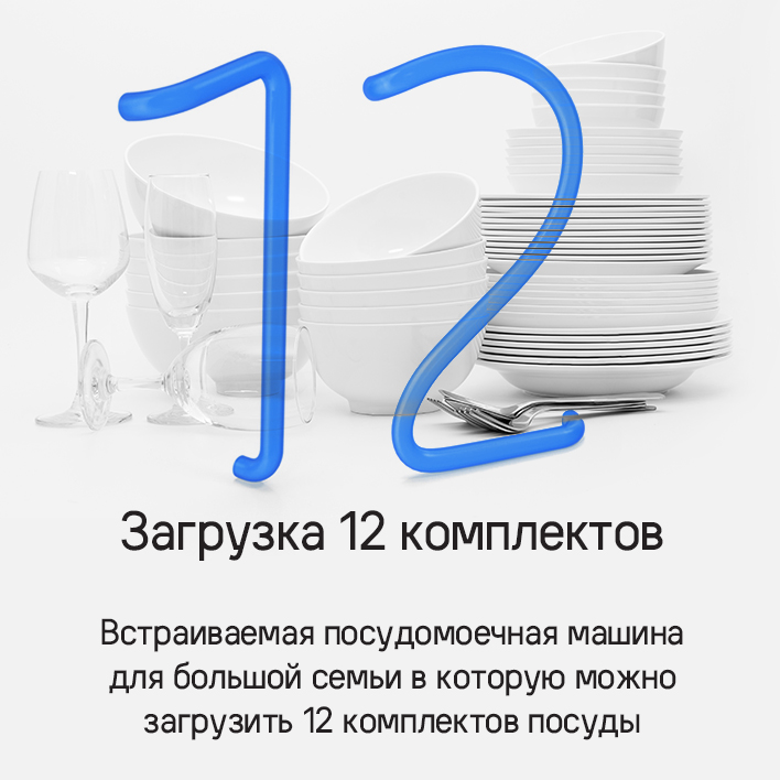 12 комплектов посуды