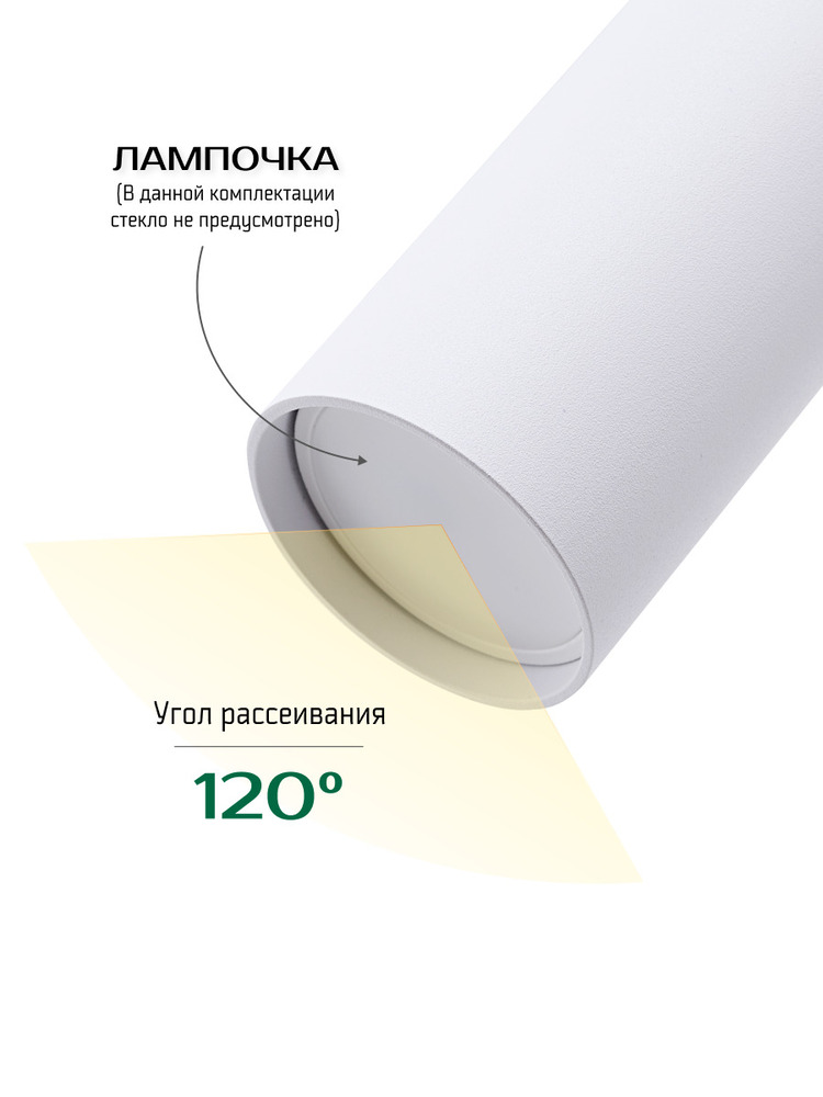 угол рассеивания 120