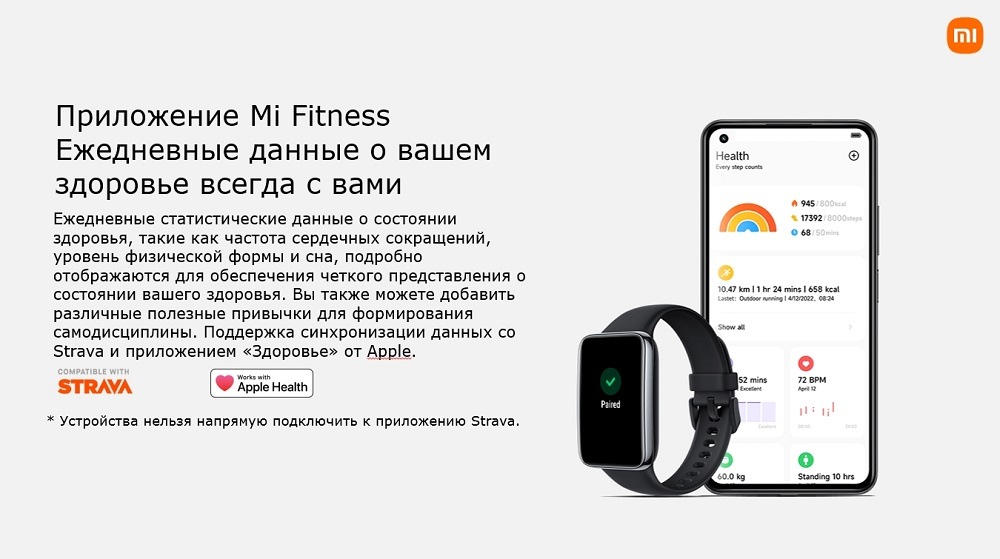 Приложение Mi Fitness