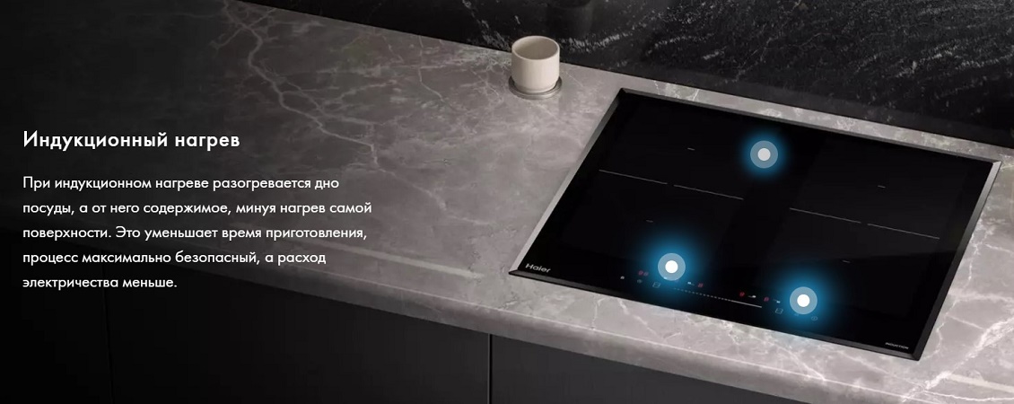 Варочная поверхность HHK-Y64TJVB Индукционный нагрев