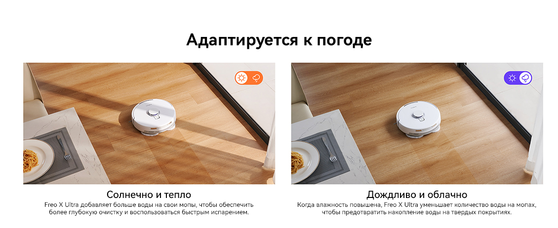 Адаптируется к погоде