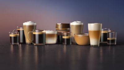 12 превосходных видов кофе на выбор, включая кофе с молоком, в вашем распоряжении