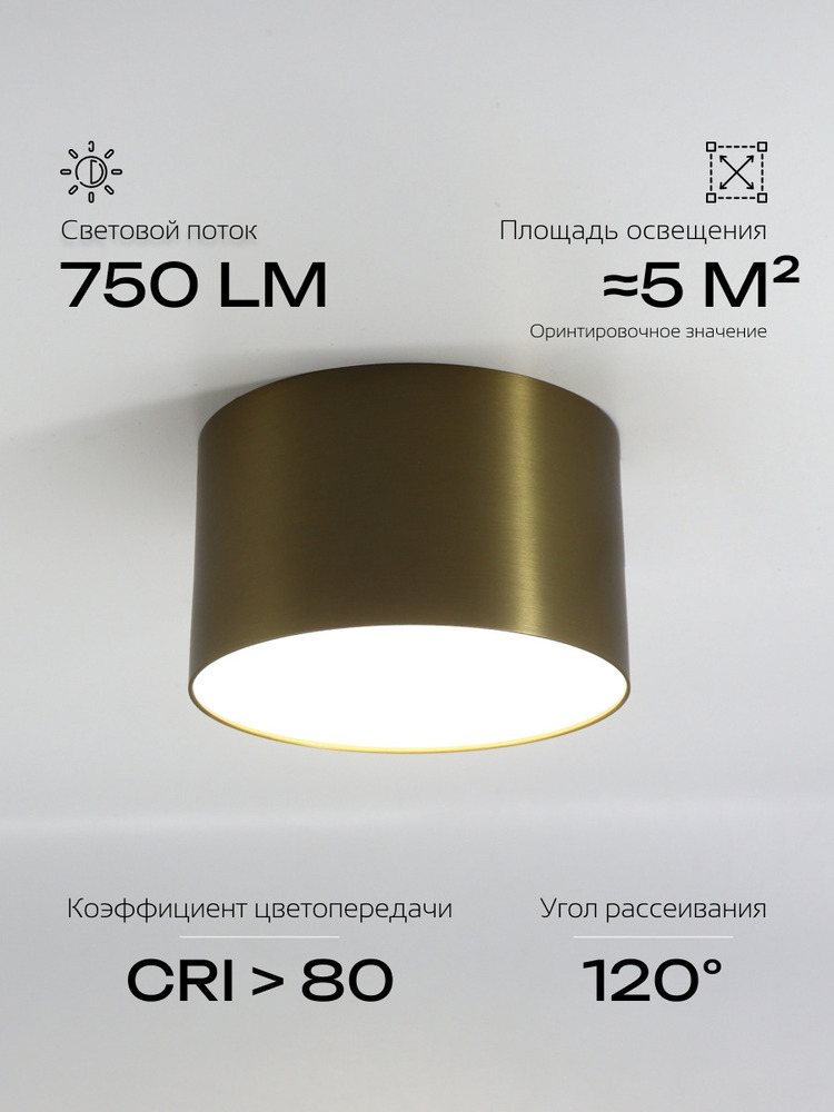 световой поток 750Лм