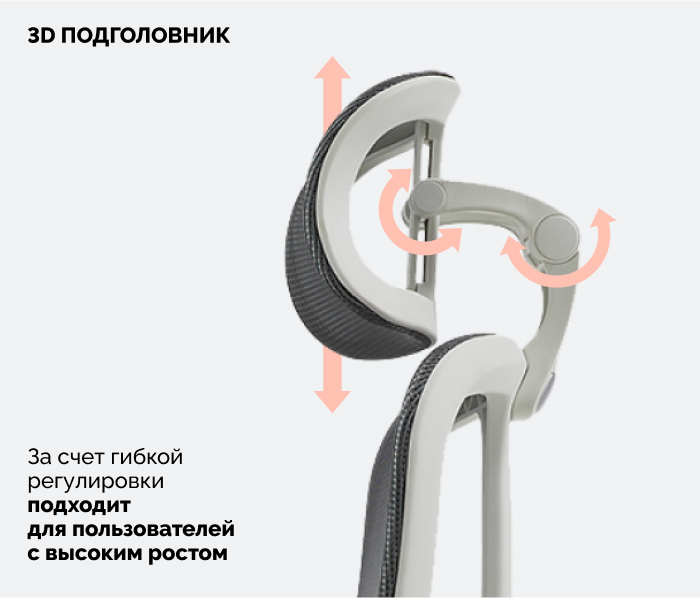 3д подголовник