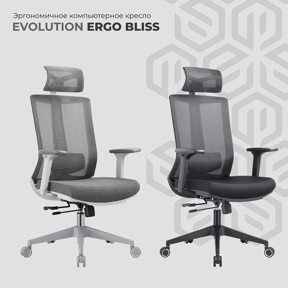 Кресло компьютерное EVOLUTION ERGO BLISS Black