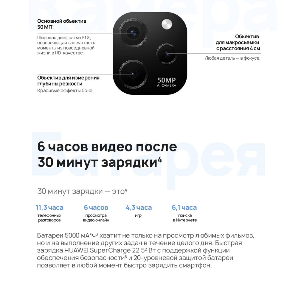Основной объектив 50 мп
