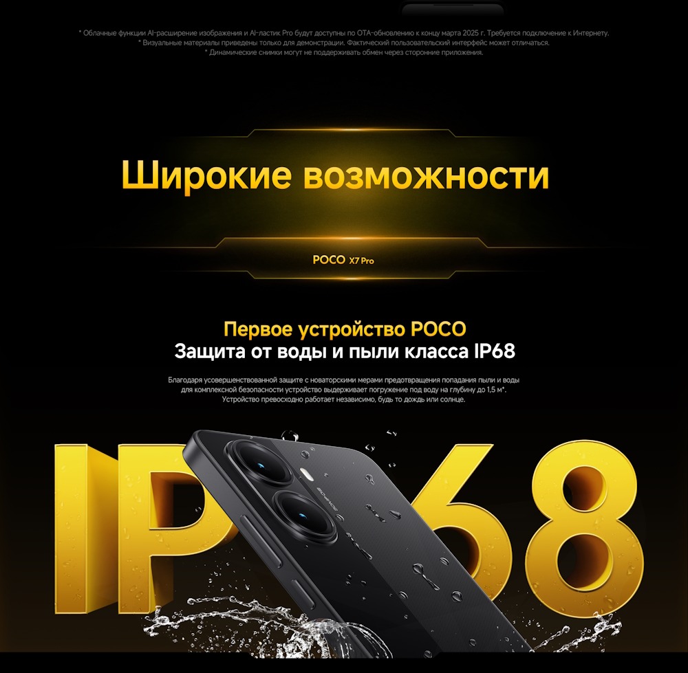 Защита от воды и пыли