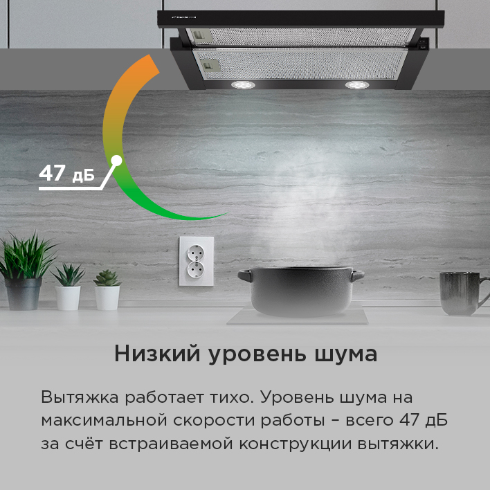 низкий уровень шума