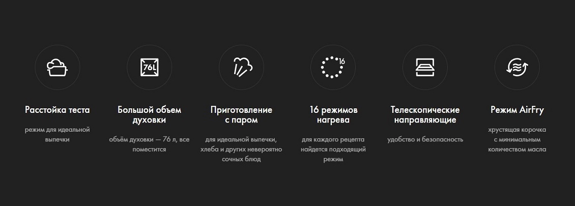 Духовой шкаф HOX-FP5RAGB Ключевые особенности