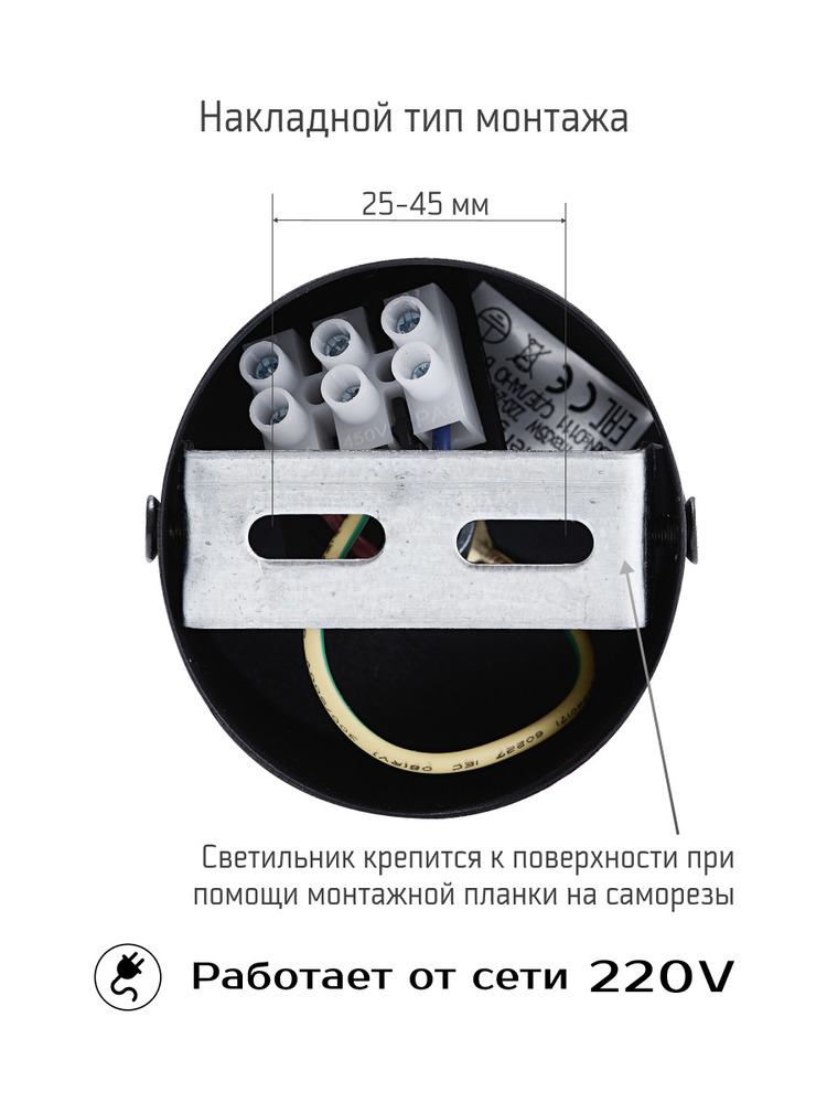 накладной тип