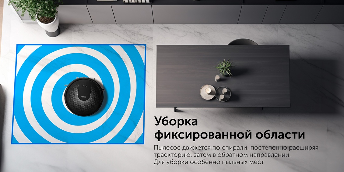 Уборка фиксированной области