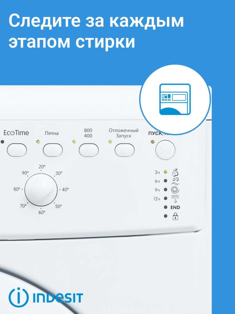 Для каждого этапа стирки