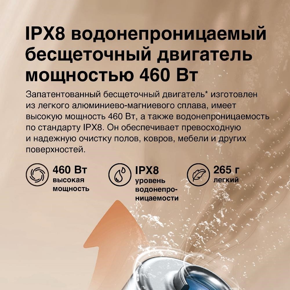 Водонепроницаемость IPX8