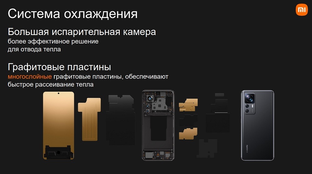 XIAOMI 12T Pro Система охлаждения