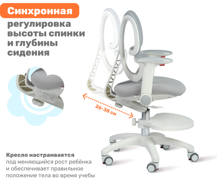 регулировка высоты спинки