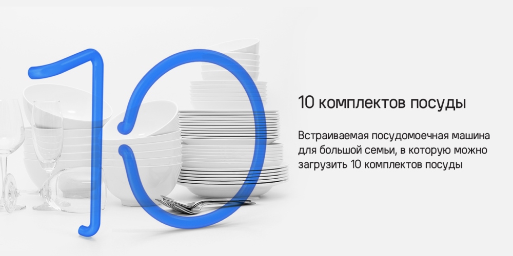 10 комплектов посуды