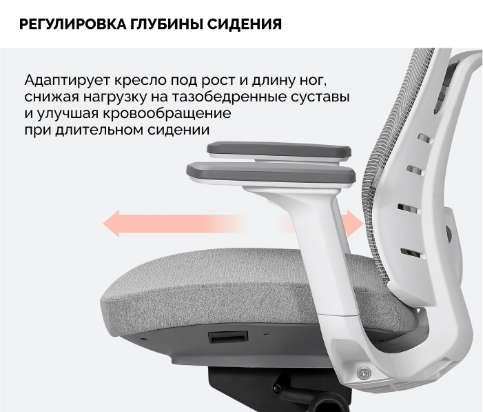 глубина сидения