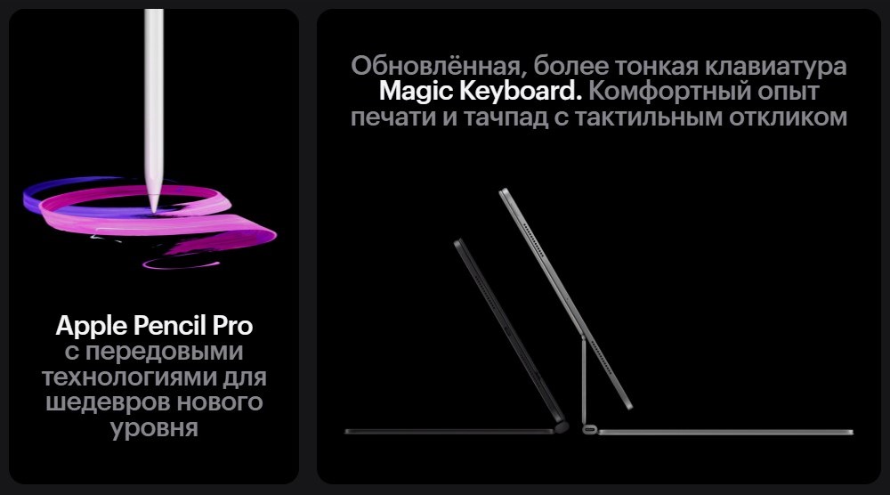 Apple iPad Pro 11 2024 Magic Keyboard и Apple Pencil Pro