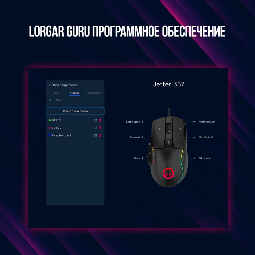 Lorgar Guru программное обеспечение