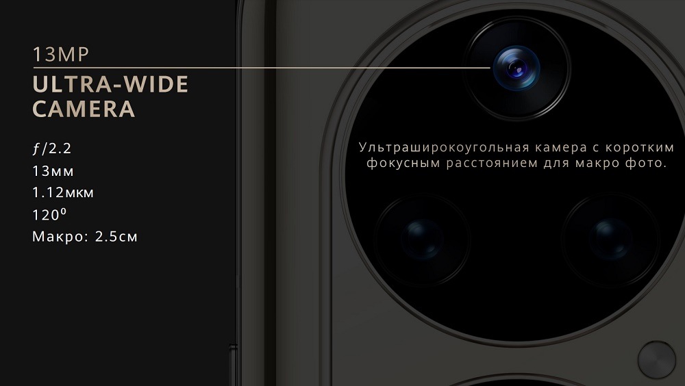 13 MP ultra-wide camera