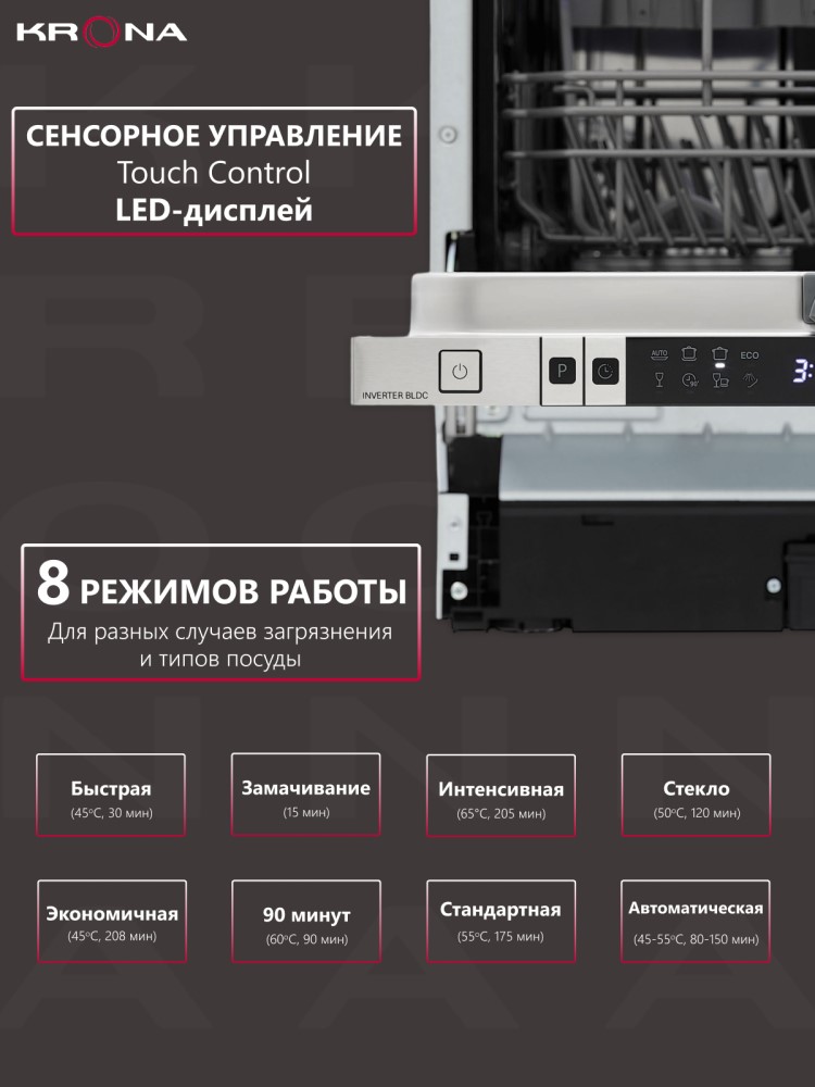 8 режимов работы