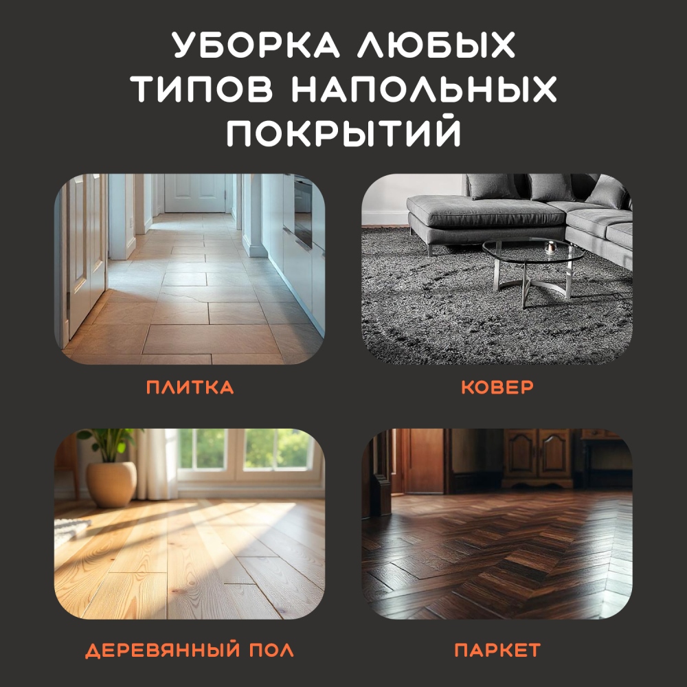 Любые типы покрытия