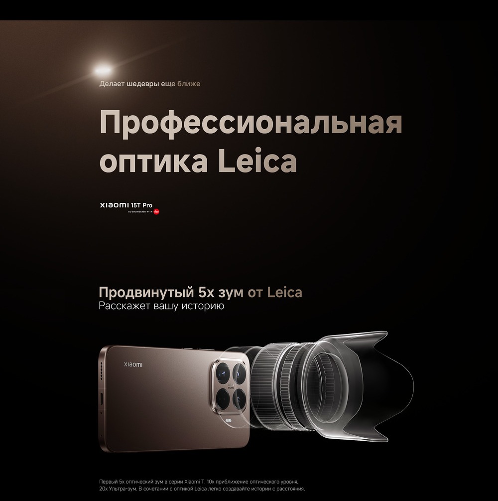 Смартфон Xiaomi 15T Pro профессиональная оптика