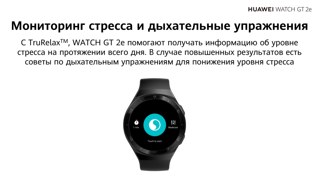 Смарт-часы Huawei Watch GT 2e (HCT-B19): Стресс и отдых