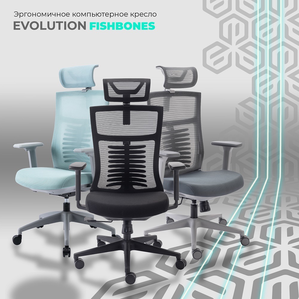 Эргономичное компьютерное кресло EVOLUTION FISHBONES