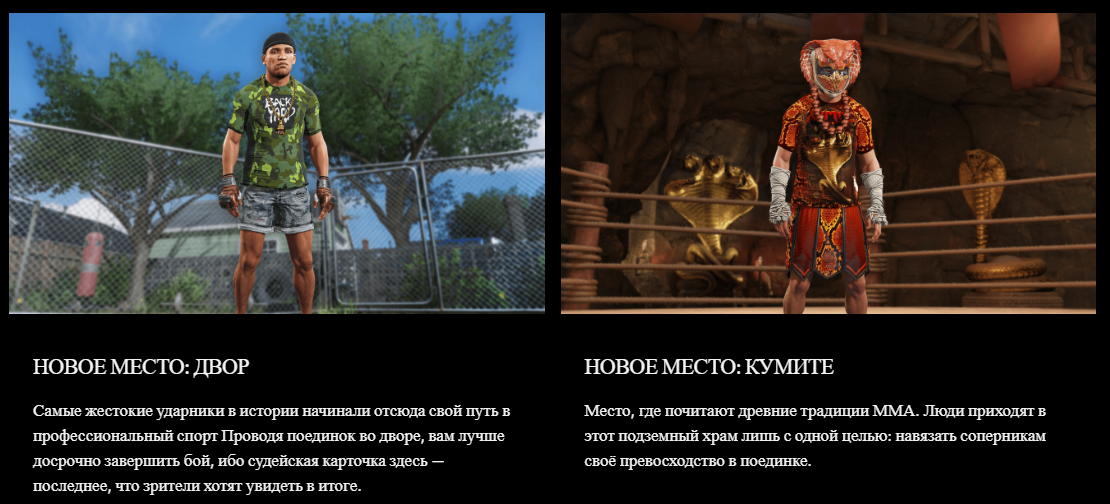 Новое место UFC 4 Новое место UFC 4 PS4 Двор Кумите