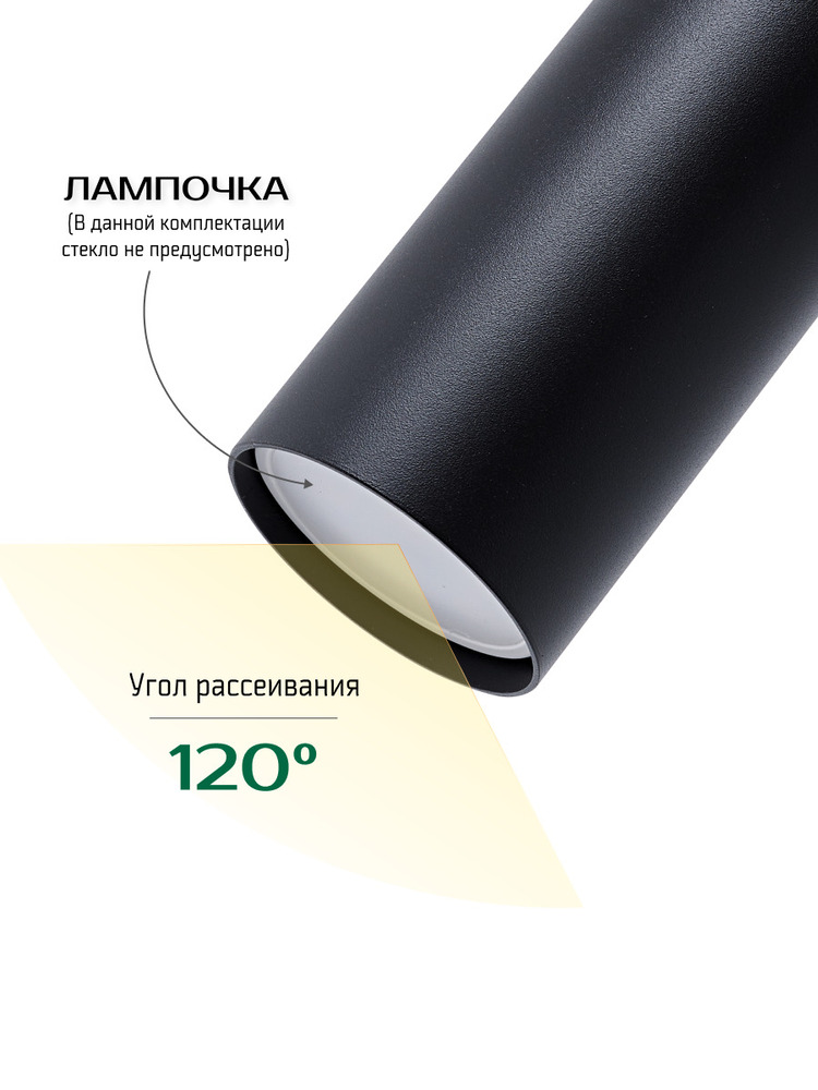 угол рассеивания 120