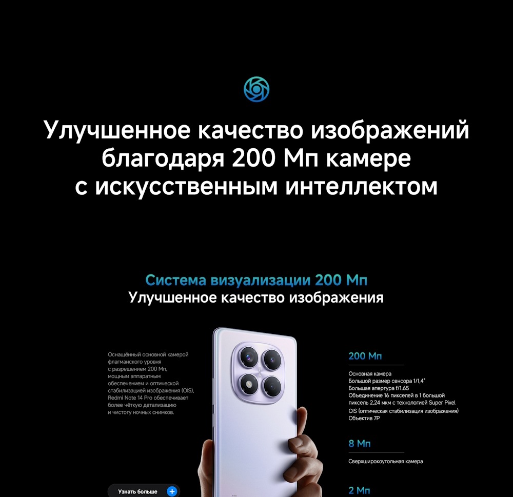 Xiaomi Redmi Note 14 Pro Система визуализации