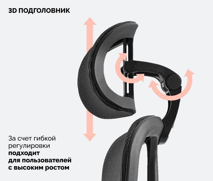 3д подголовник
