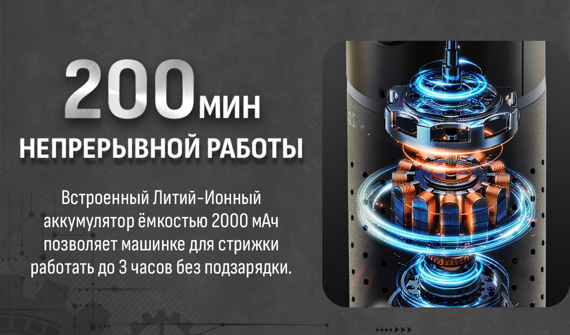 200 мин работы