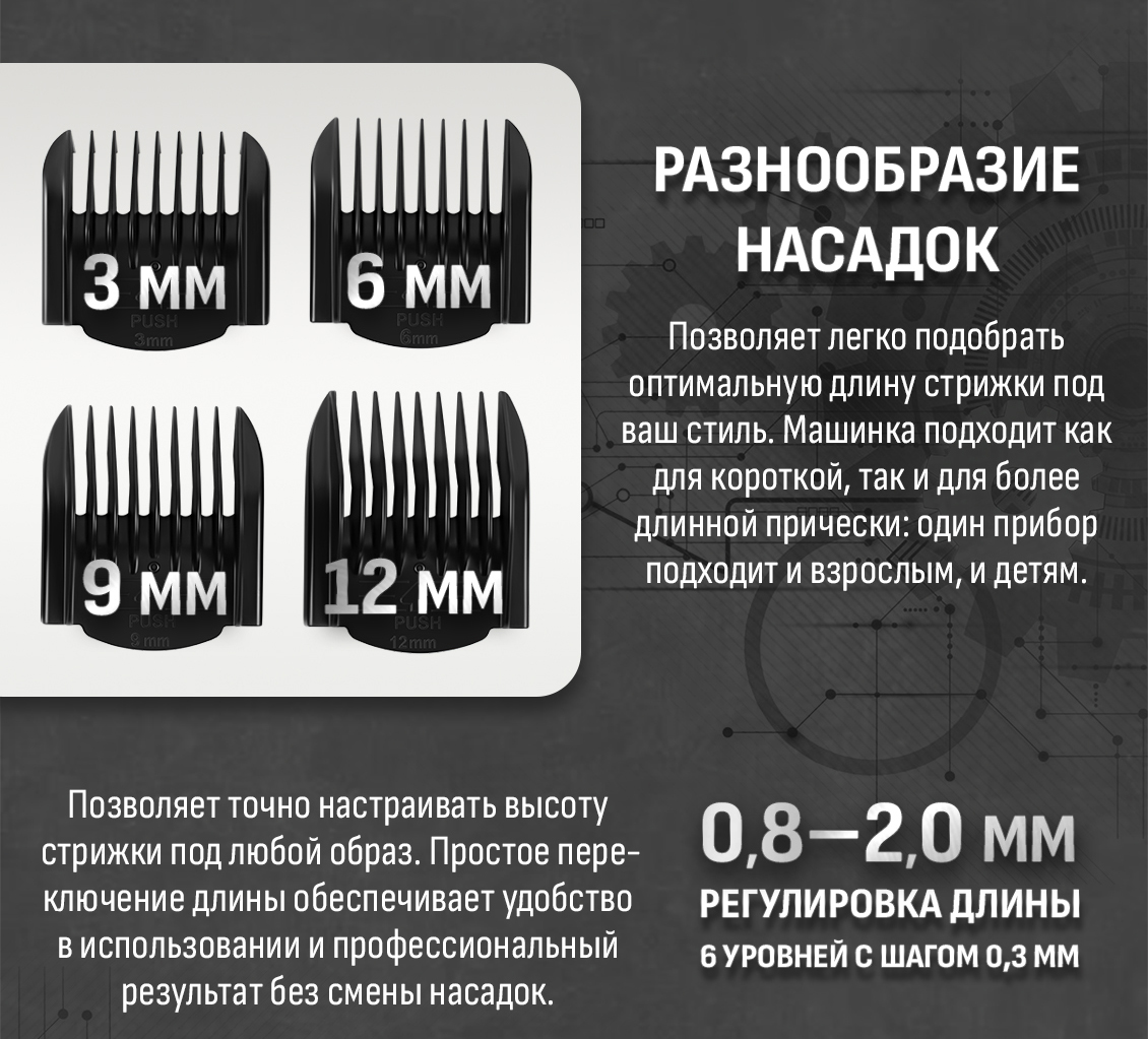 разнообразие насадок
