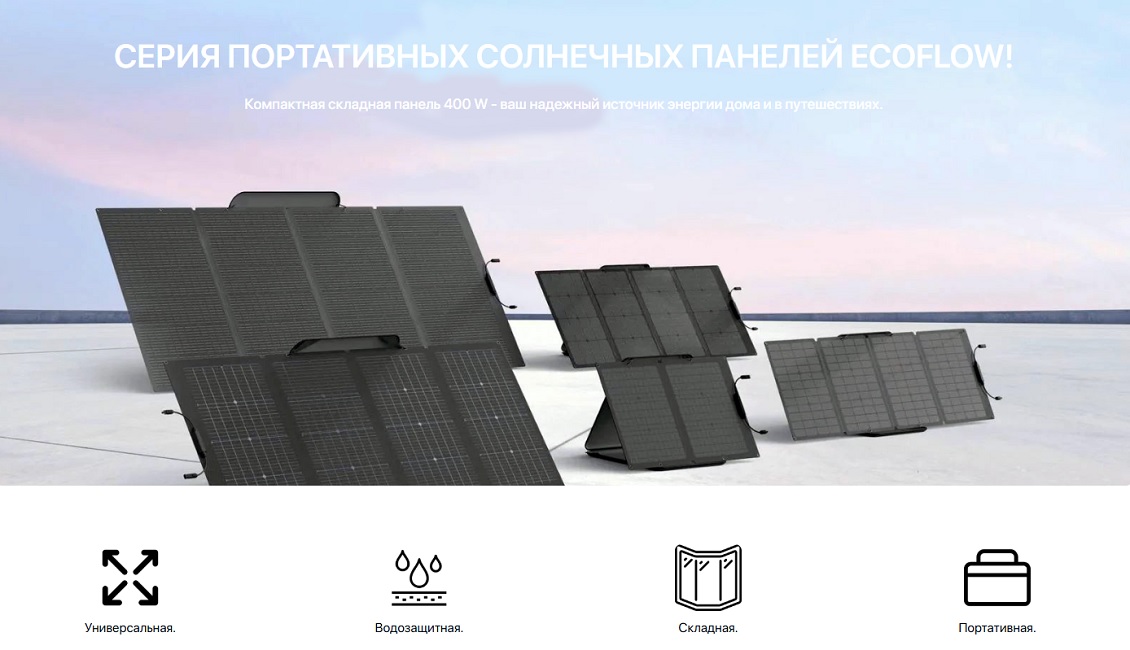 Компактная складная панель