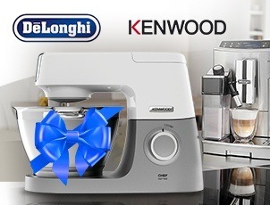 Кухонная машина Kenwood в подарок к кофемашине DeLonghi Кухонная машина Kenwood в подарок к кофемашине DeLonghi