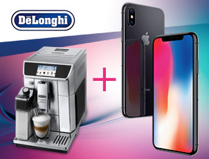 Смартфон IPhone X в подарок к кофемашине DeLonghi Смартфон IPhone X в подарок к кофемашине DeLonghi