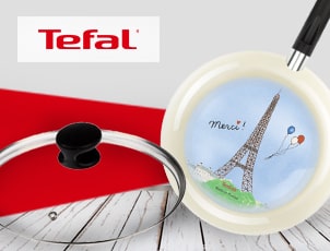 Купи сковороду Tefal получи крышку в подарок Купи сковороду Tefal получи крышку в подарок