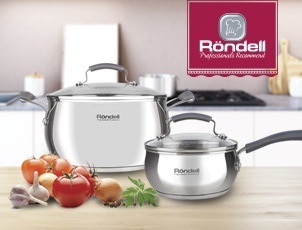 Скидка 10% на комплект посуды RONDELL Charm Скидка 10% на комплект посуды RONDELL Charm