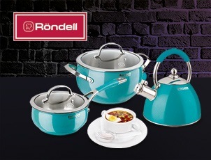 Скидки до 50% на коллекцию посуды RONDELL Turquoise! Скидки до 50% на коллекцию посуды RONDELL Turquoise!