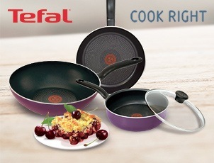 Скидка до 30% на посуду TEFAL Cook Right! Скидка до 30% на посуду TEFAL Cook Right!