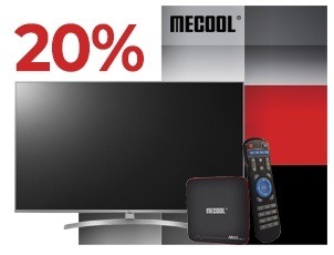 Скидка 20% на медиаплееры Mecool Скидка 20% на медиаплееры Mecool