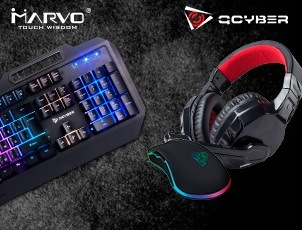 Скидка 20% на комплект аксессуаров Qcyber | Marvo Скидка 20% на комплект аксессуаров Qcyber | Marvo
