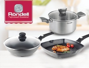 Скидка 10% на комплект посуды RONDELL Escurion Grey Скидка 10% на комплект посуды RONDELL Escurion Grey
