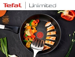 Скидки до 20% на коллекцию посуды Tefal Unlimited Скидки до 20% на коллекцию посуды Tefal Unlimited