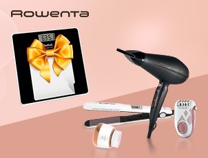 Товары для красоты Rowenta + весы в подарок! Товары для красоты Rowenta + весы в подарок!