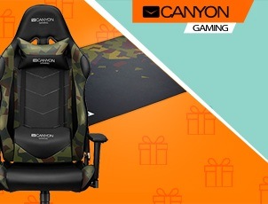 Игровое кресло CANYON + коврик под кресло в подарок! Игровое кресло CANYON + коврик под кресло в подарок!